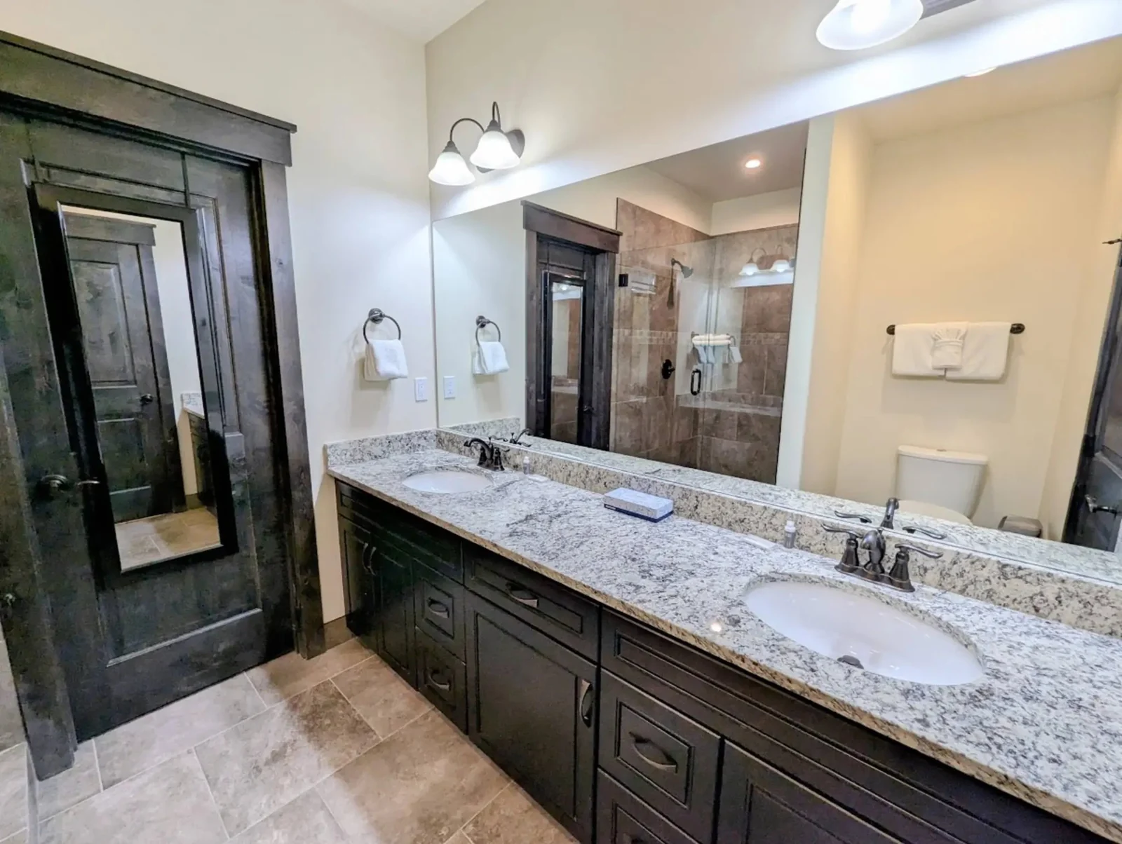 The Alders, Primary ensuite vanity, luxury vacation rental in Keystone, Colorado