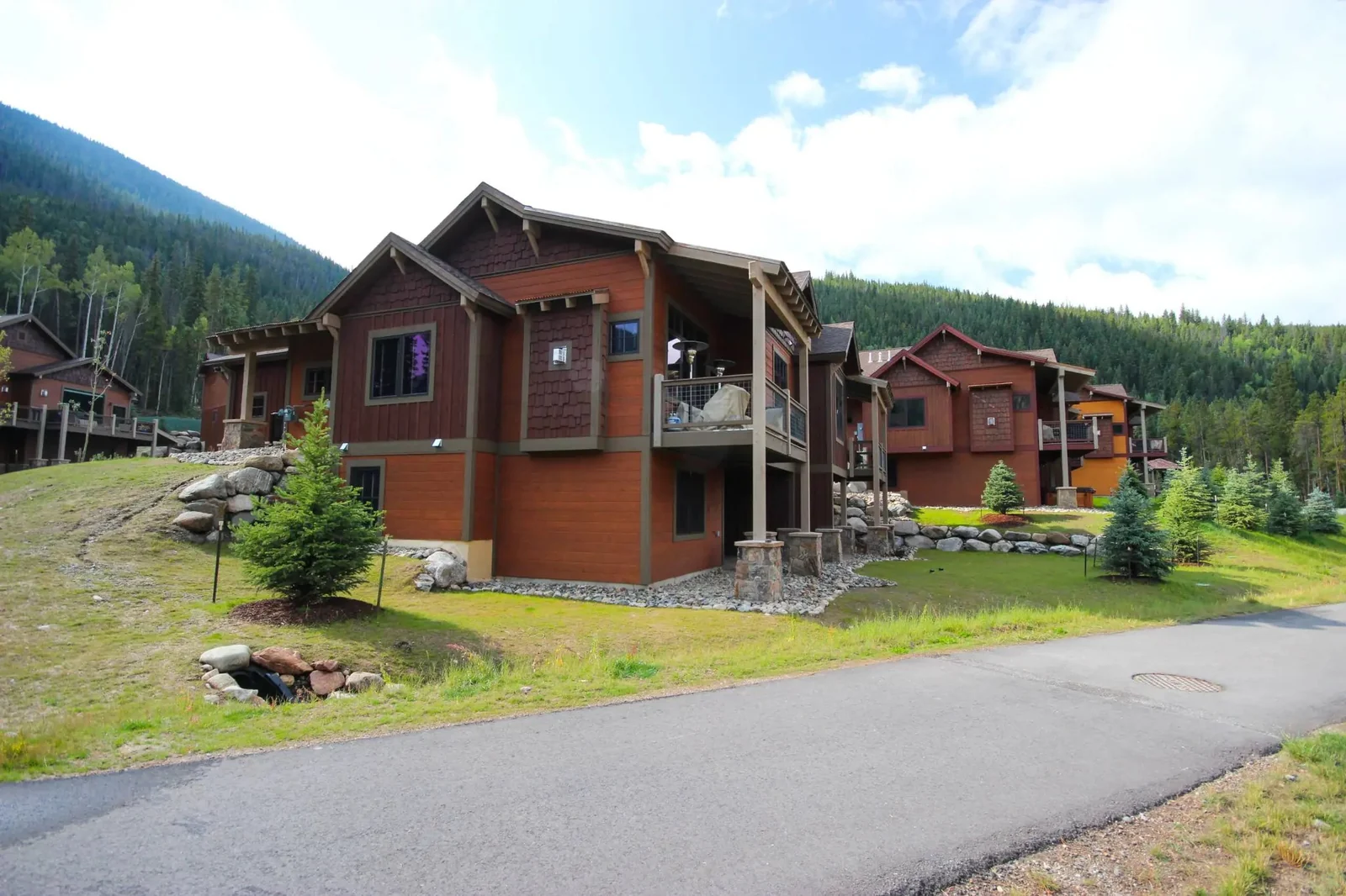 The Alders, Summer street view of the home in Keystone, luxury vacation rental in Keystone, Colorado